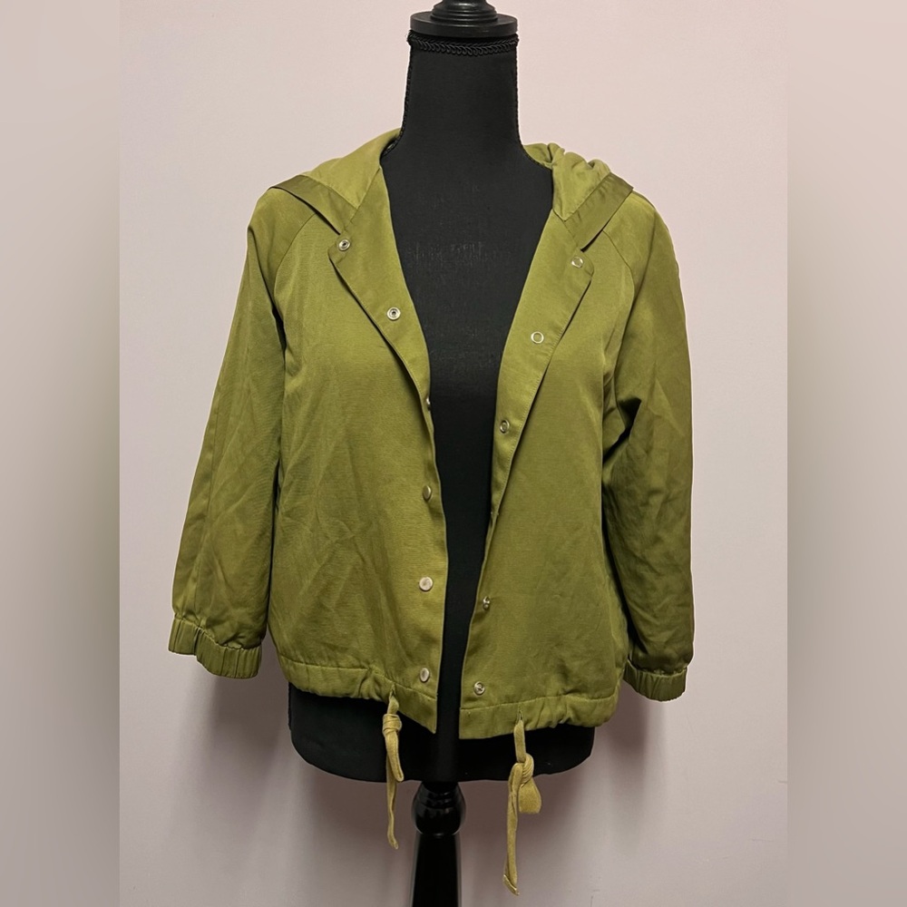 KATE SPADE Green HOODIE Jacket SMALL Women